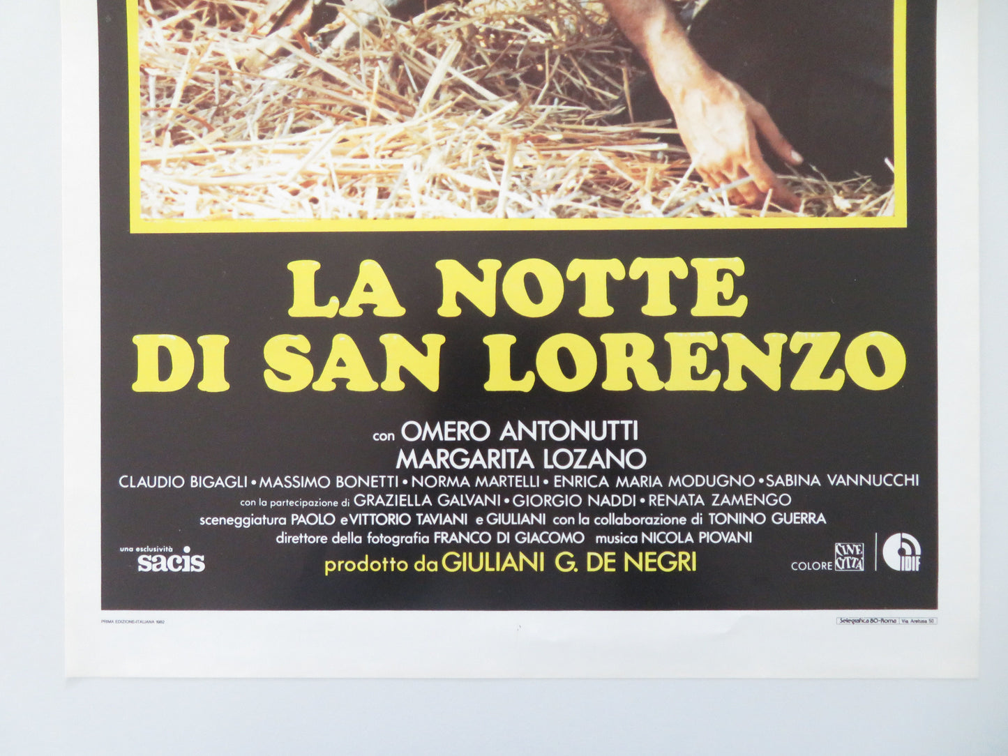 The Night of the Shooting Stars Italian Locandina Poster Antonutti 1982