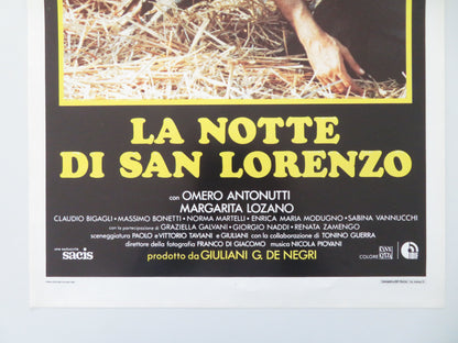 The Night of the Shooting Stars Italian Locandina Poster Antonutti 1982