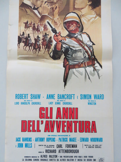 Young Winston Italian Locandina Poster Robert Shaw Anne Bancroft 1973