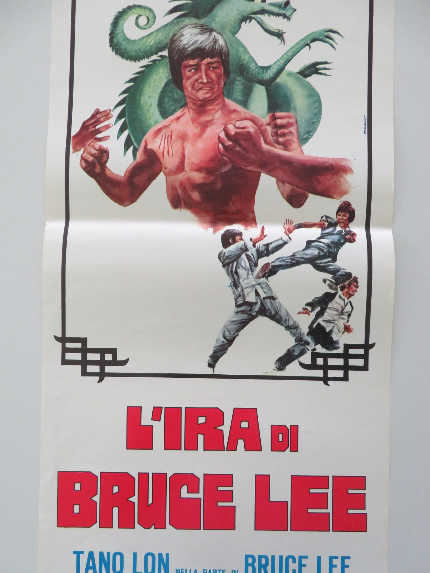 L'ira Di Bruce Lee Italian Locandina Poster Lung Tang Yan-Yung Tso 1975