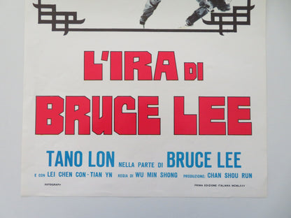 L'ira Di Bruce Lee Italian Locandina Poster Lung Tang Yan-Yung Tso 1975