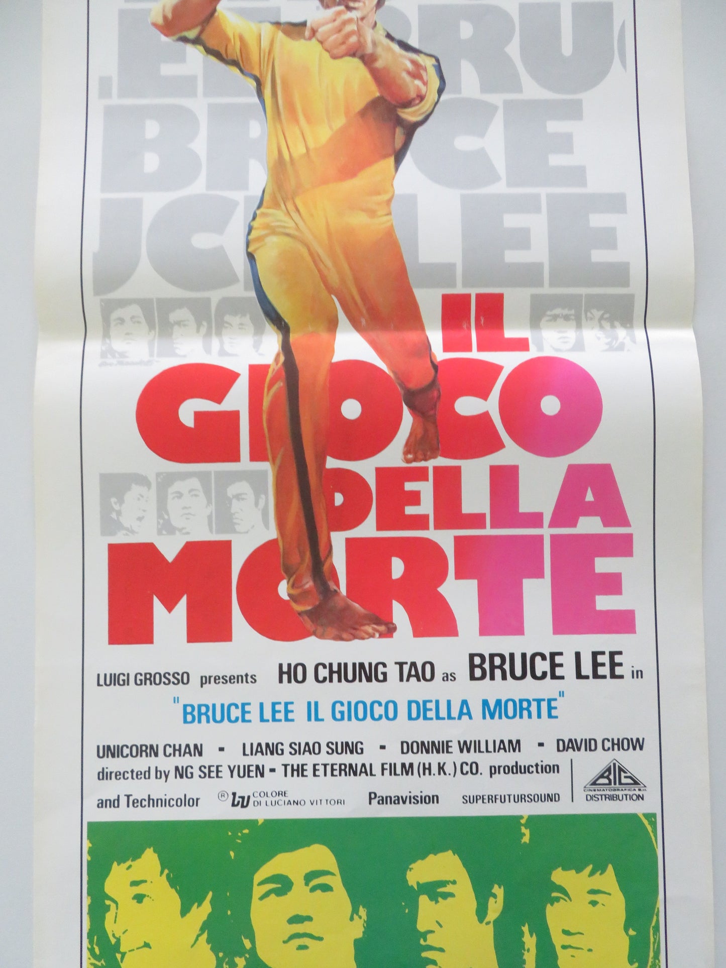 Bruce Lee: The Man, the Myth Italian Locandina Poster Ho Chung Tao R1980s
