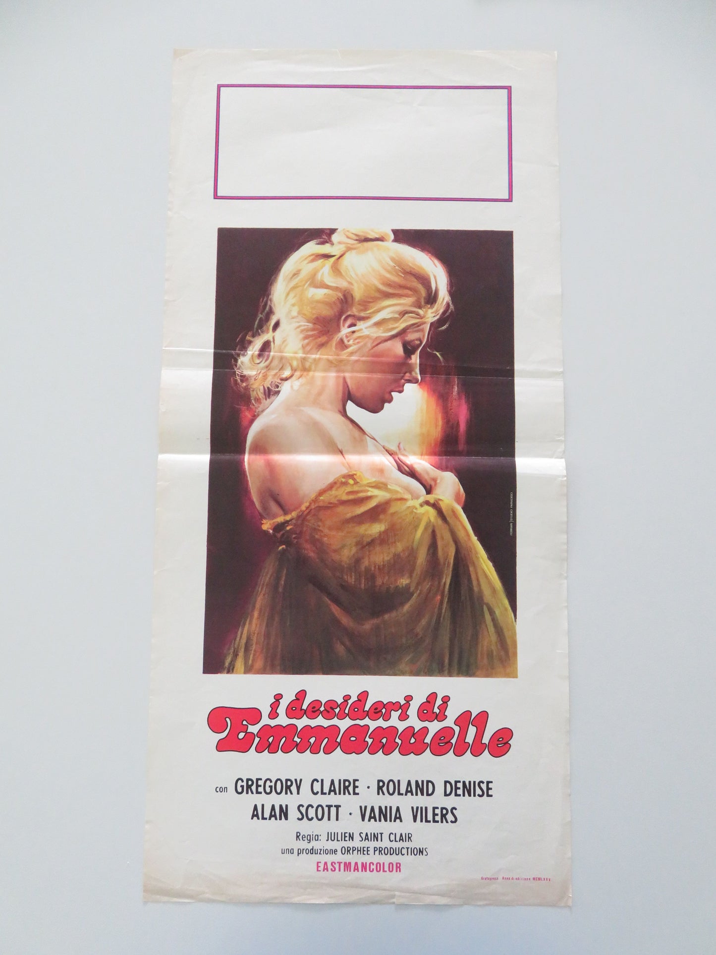 Lust and Desire Italian Locandina Poster Claire Gregory Denise Roland 1975