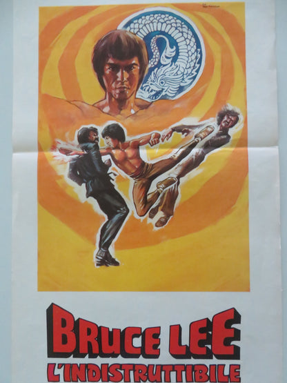 Bruce Lee L'indistruttibile Italian Locandina Poster Bruce Lei 1970s