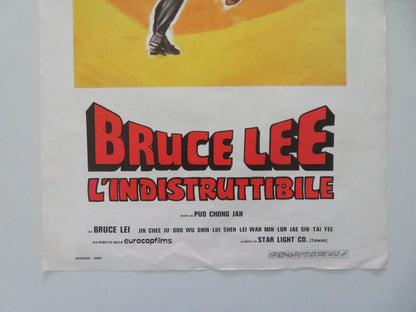 Bruce Lee L'indistruttibile Italian Locandina Poster Bruce Lei 1970s