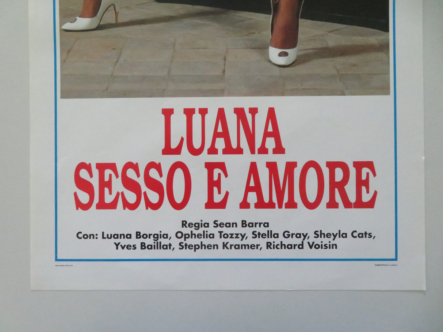 Luana Sesso E Amore Italian Locandina Poster Luana Borgia Ophelia Tozzy 1993