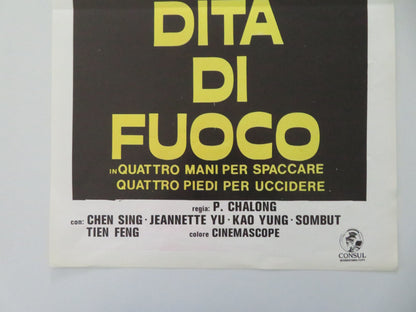 The Kung Fu Brothers Italian Locandina Poster Kao Yuen Jeanette Yu 1972