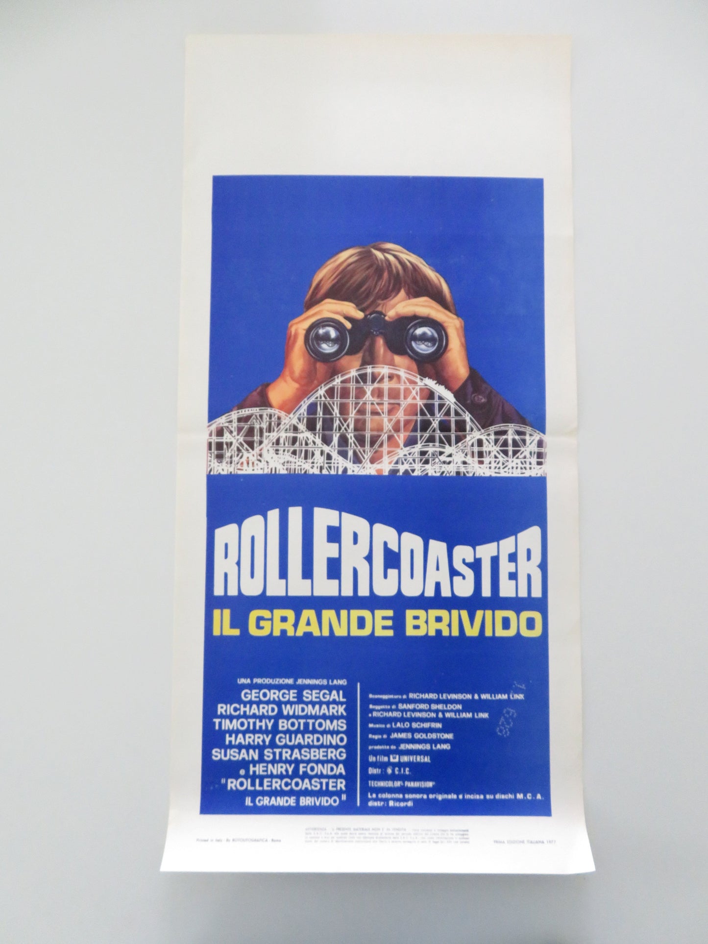 Rollercoaster Italian Locandina Poster George Segal Richard Widmark 1977