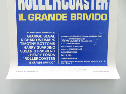 Rollercoaster Italian Locandina Poster George Segal Richard Widmark 1977