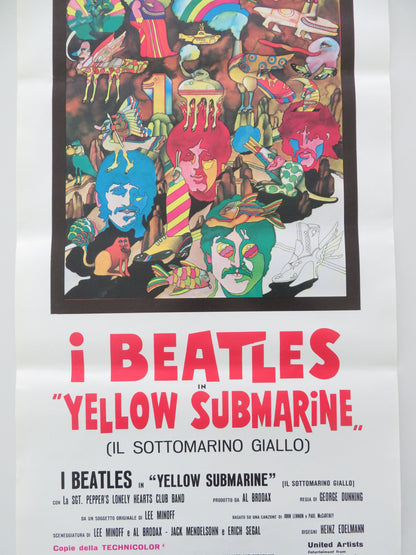 Yellow Submarine Italian Locandina Poster The Beatles Lennon McCartney 1980s