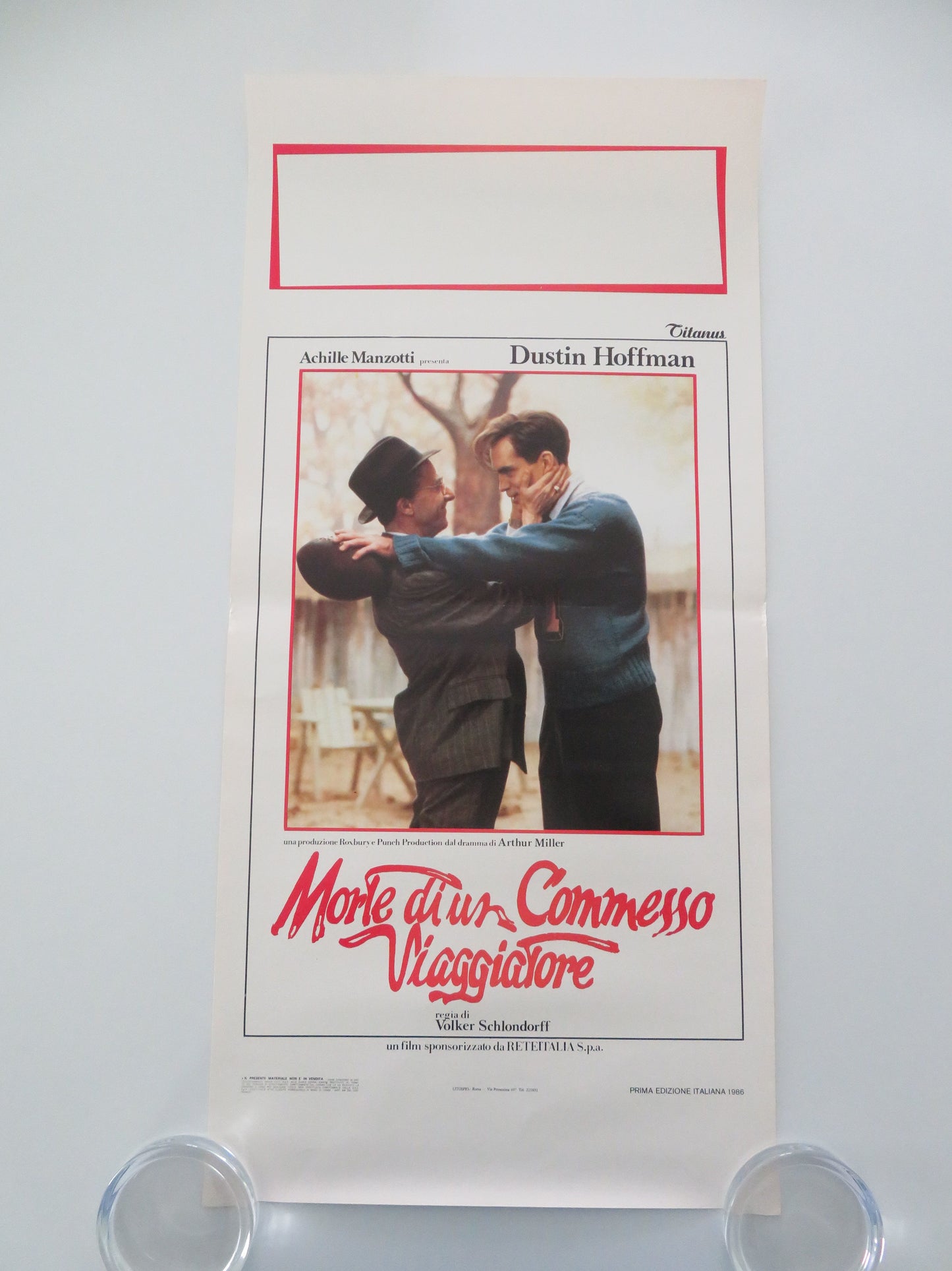Death of a Salesman Italian Locandina Poster Hoffman Malkovich 1986