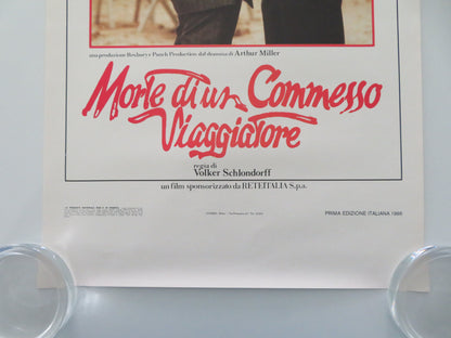Death of a Salesman Italian Locandina Poster Hoffman Malkovich 1986