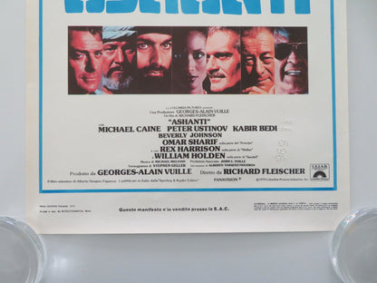 Ashanti Italian Locandina Poster Michael Caine Peter Ustinov 1979