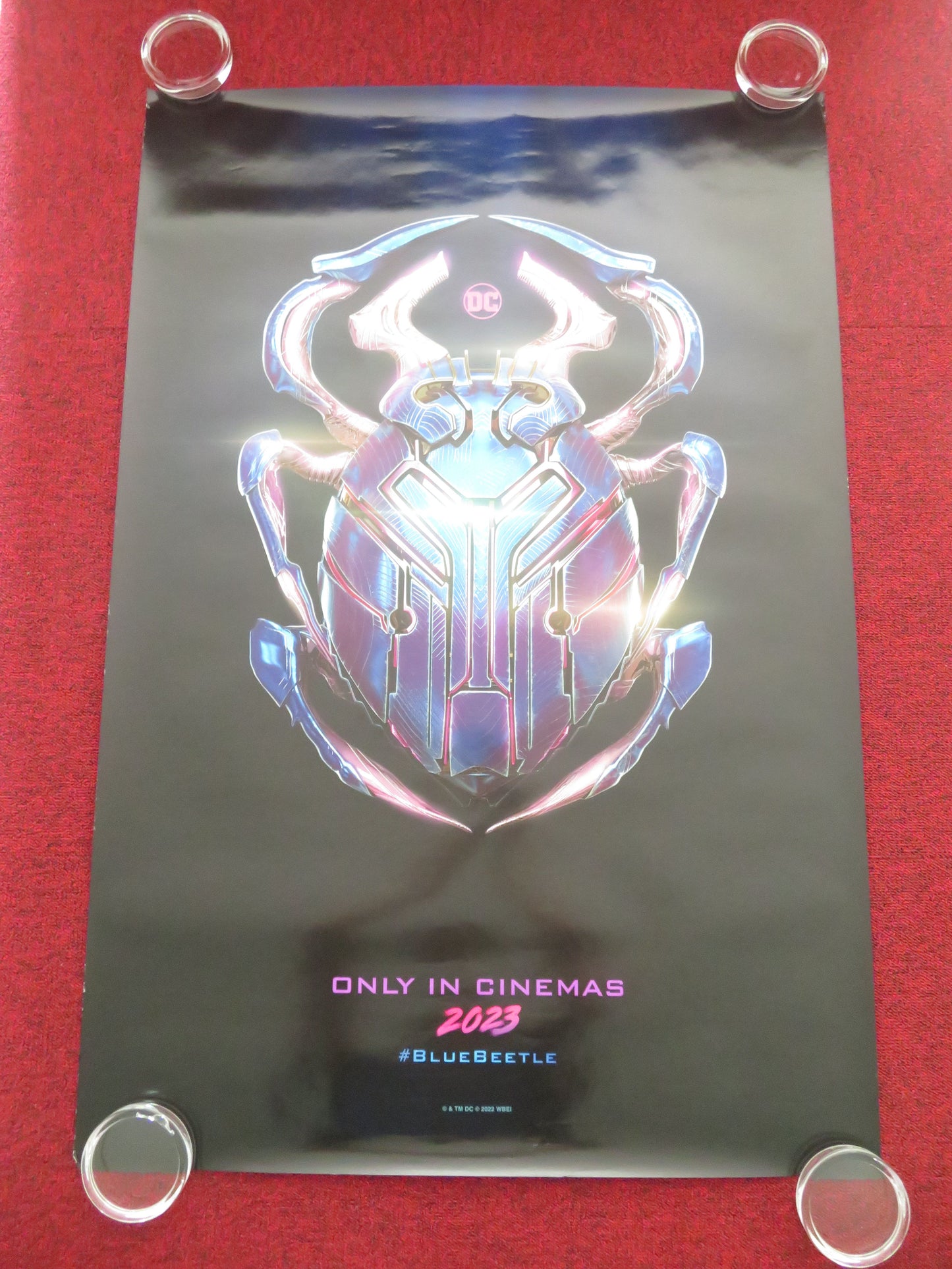 Blue Beetle US One Sheet Rolled Poster DC Xolo Maridueña Bruna Marquezine 2023