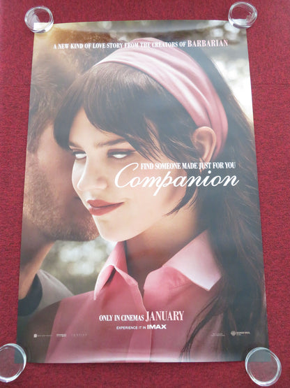 Companion US One Sheet Rolled Poster Sophie Thatcher Jack Quaid 2025
