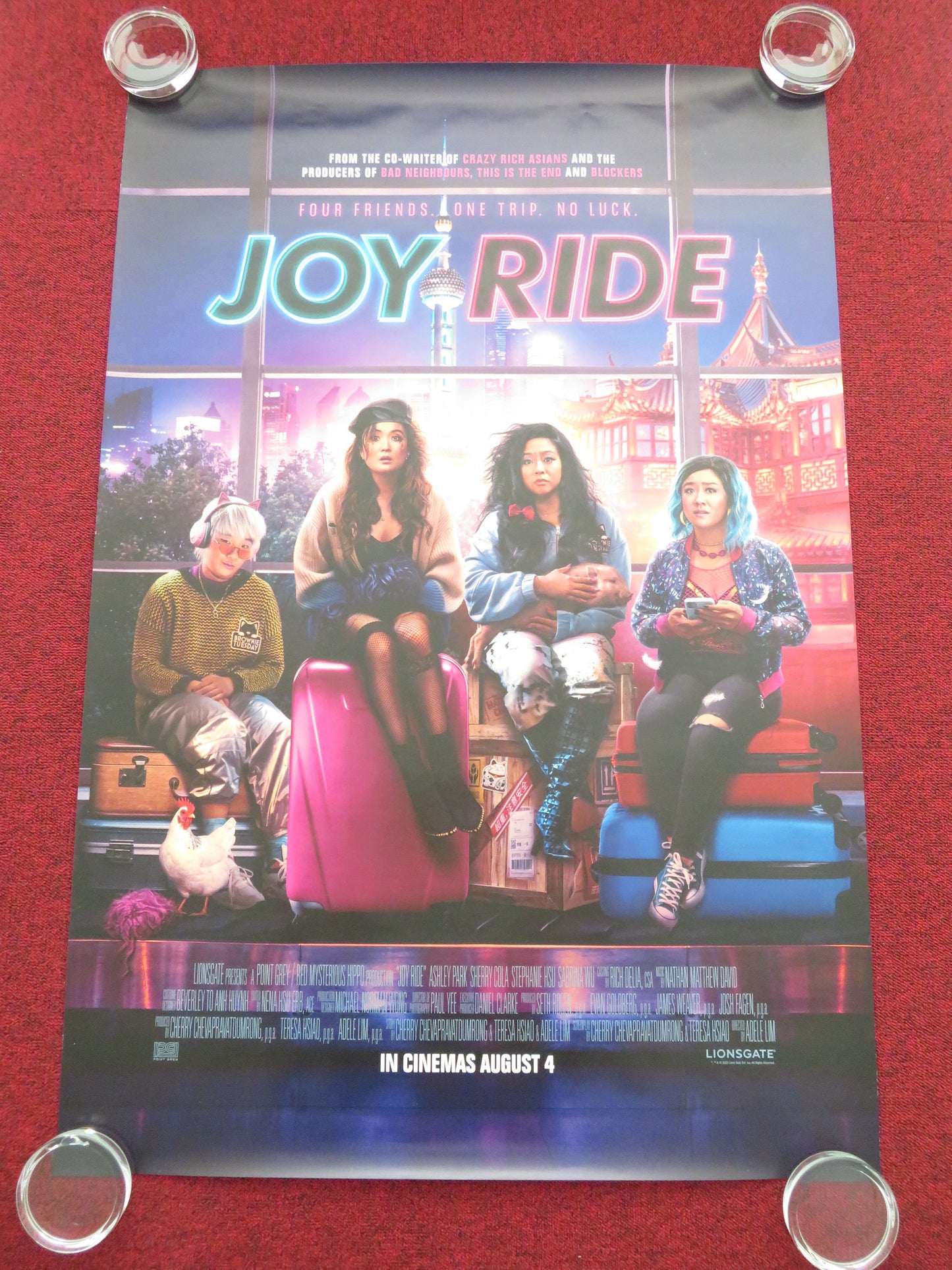 Joy Ride US One Sheet Rolled Poster Ashley Park Sherry Cola Stephanie Hsu 2023