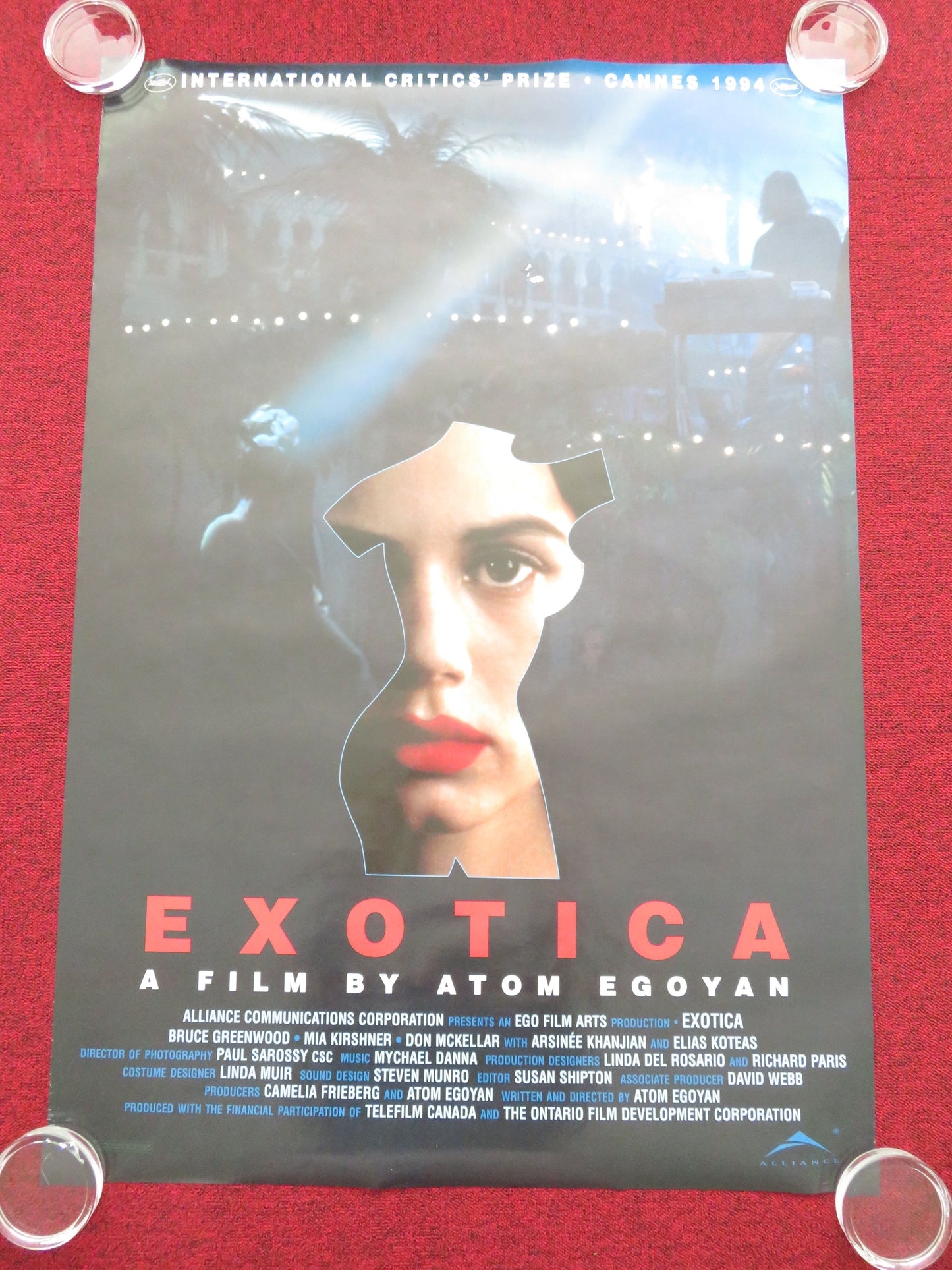 Exotica US One Sheet Rolled Poster Bruce Greenwood Elias Koteas D. McKellar 1994