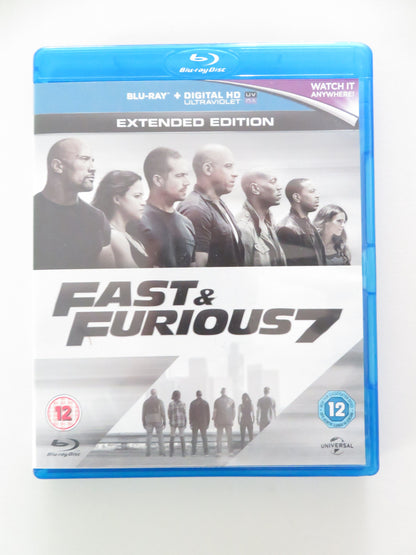 Fast and Furious 7 Extended Edition (BLU-RAY) V. Diesel Walker 2015 Region Free