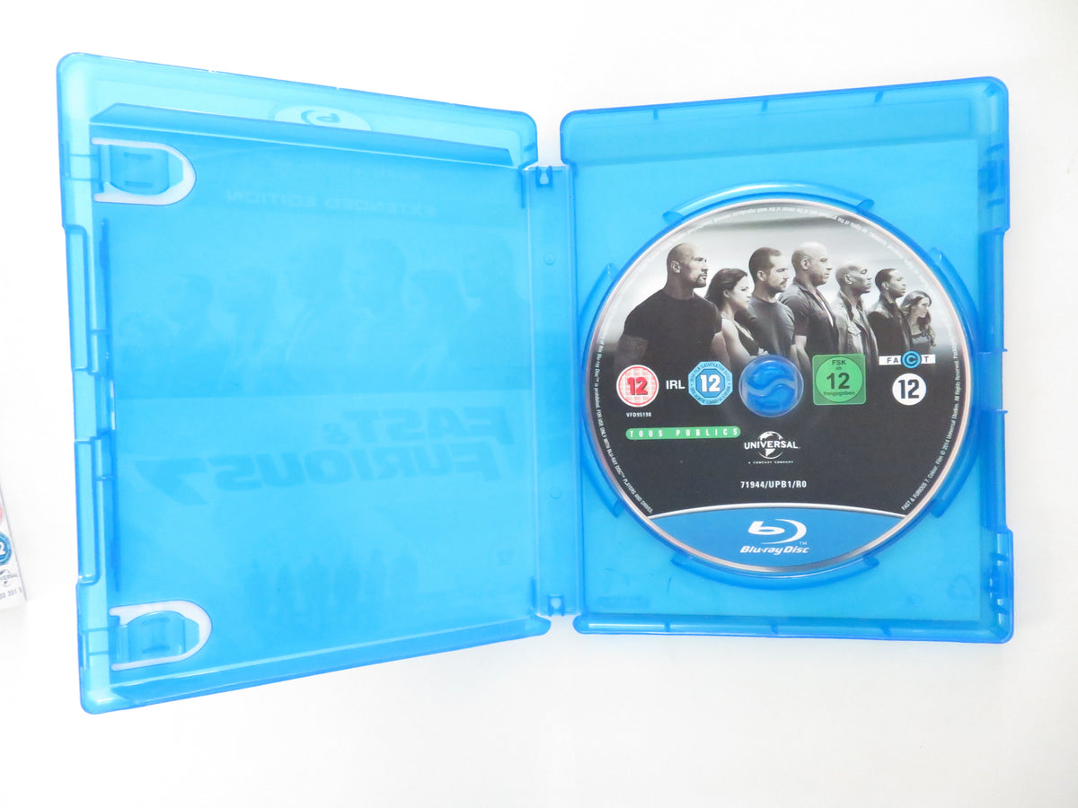 Fast and Furious 7 Extended Edition (BLU-RAY) V. Diesel Walker 2015 Region Free