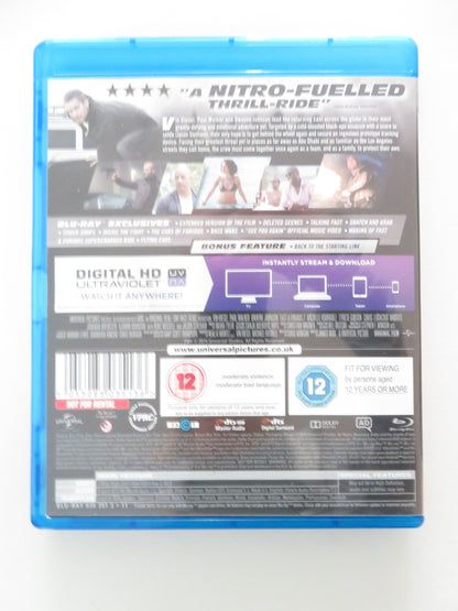 Fast and Furious 7 Extended Edition (BLU-RAY) V. Diesel Walker 2015 Region Free