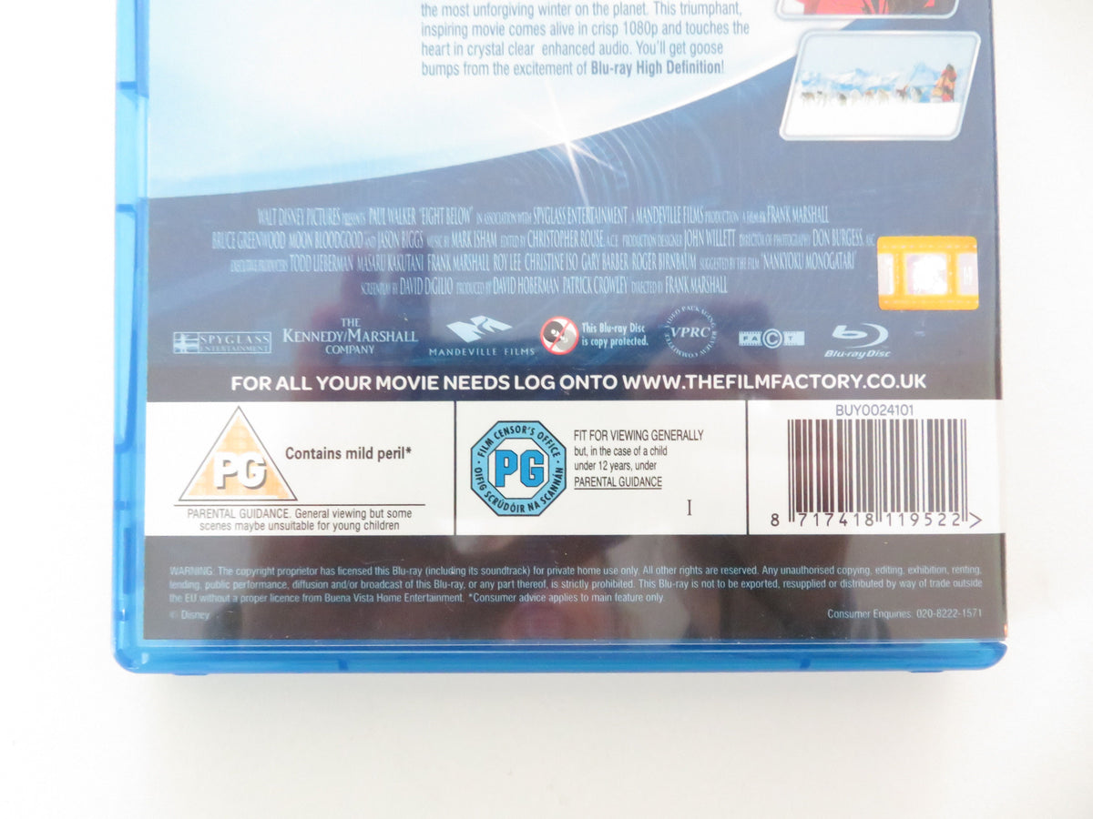 Eight Below (BLU-RAY) Disney Paul Walker Jason Biggs 2006 Region A, B, C