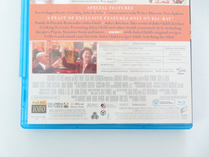 Julie & Julia (BLU-RAY) Amy Adams Meryl Streep Chris Messina 2009 Region A,B,C