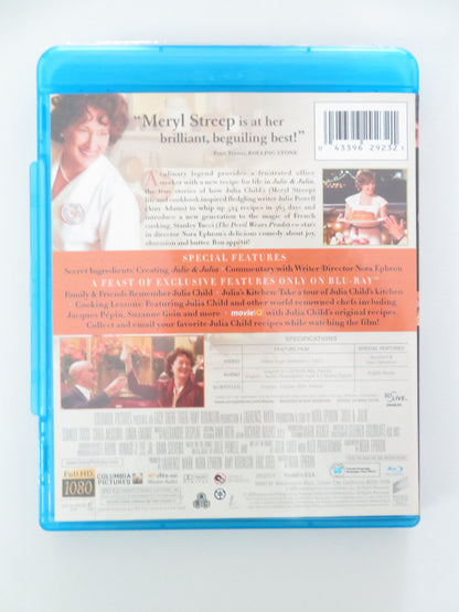 Julie & Julia (BLU-RAY) Amy Adams Meryl Streep Chris Messina 2009 Region A,B,C