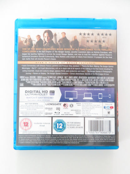 The Hunger Games: Mockingjay - Part 2 (BLU-RAY) Jennifer Lawrence 2015 Region B