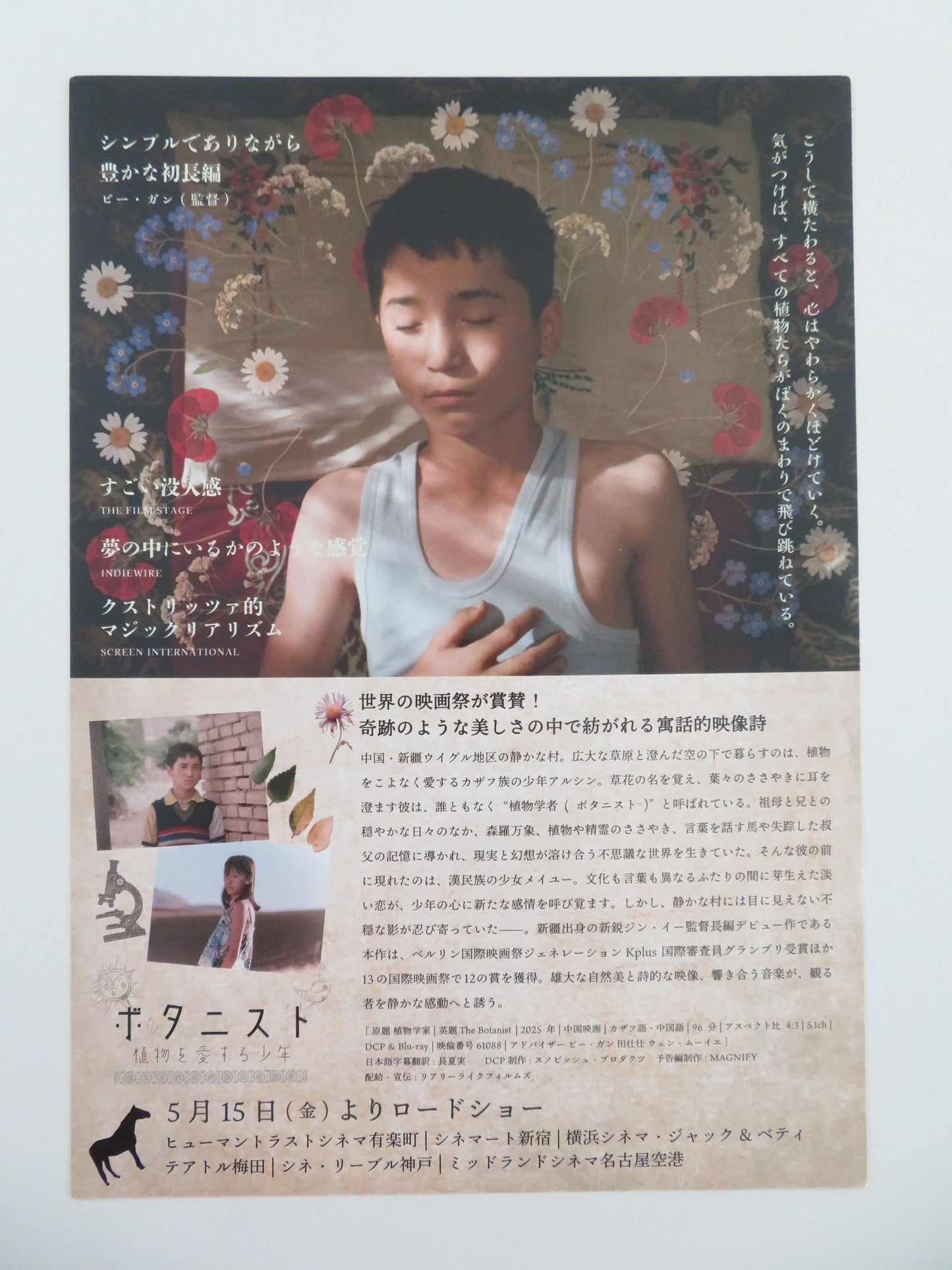The Botanist Japanese Chirashi (B5) Poster Jalen Sarhet 2025