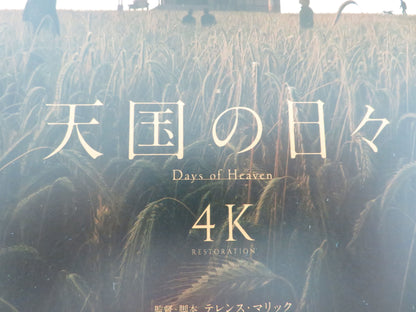 Days of Heaven 4k Japanese Chirashi (B5) Poster Richard Gere Brooke Adams R2025