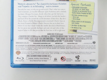 The Bucket List (BLU-RAY) Jack Nicholson Morgan Freeman Sean Hayes 2007
