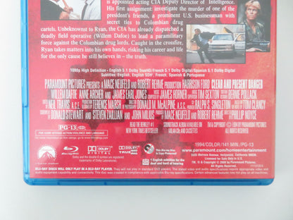 Clear and Present Danger (BLU-RAY) Harrison Ford Willem Dafoe Anne Archer 1994