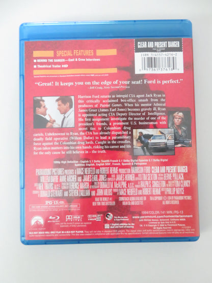 Clear and Present Danger (BLU-RAY) Harrison Ford Willem Dafoe Anne Archer 1994