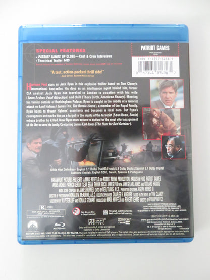 Patriot Games (BLU-RAY) Harrison Ford Sean Bean Anne Archer 1992