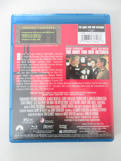 The Hunt for Red October (BLU-RAY) Sean Connery Alec Baldwin Scott Glenn 1990