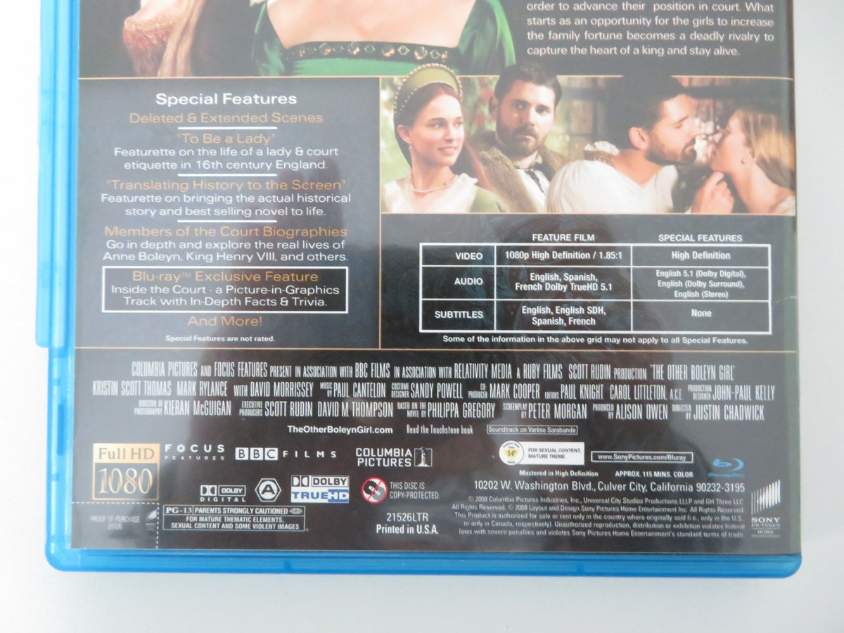The Other Boleyn Girl (BLU-RAY) Natalie Portman Scarlett Johansson 2008