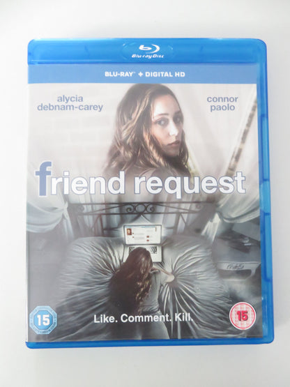 Friend Request (BLU-RAY) Alycia Debnam-Carey Connor Paolo 2016 Region free