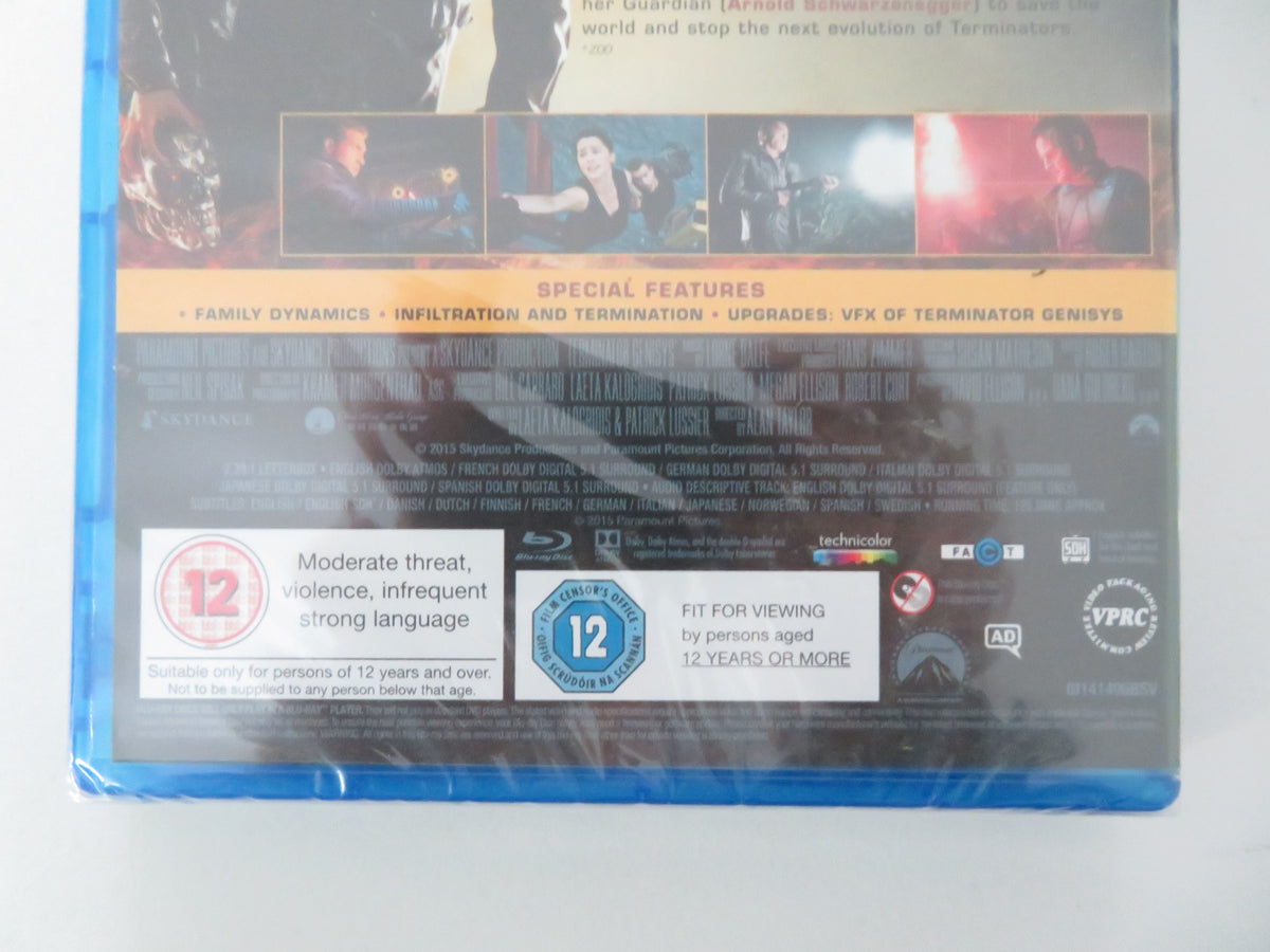 Terminator Genisys (BLU-RAY) Arnold Schwarzenegger Jason Clarke 2015 Region Free