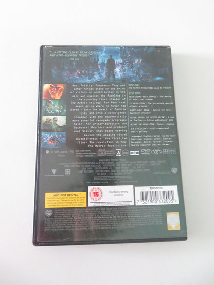 The Matrix Revolutions - 2 disc set (DVD) Keanu Reeves 2003 Region 2