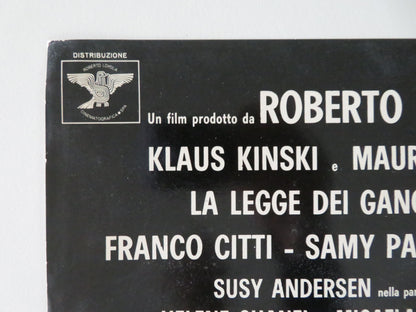 Gangsters Law - C Italian Fotobusta Poster Klaus Kinski Maurice Poli 1969