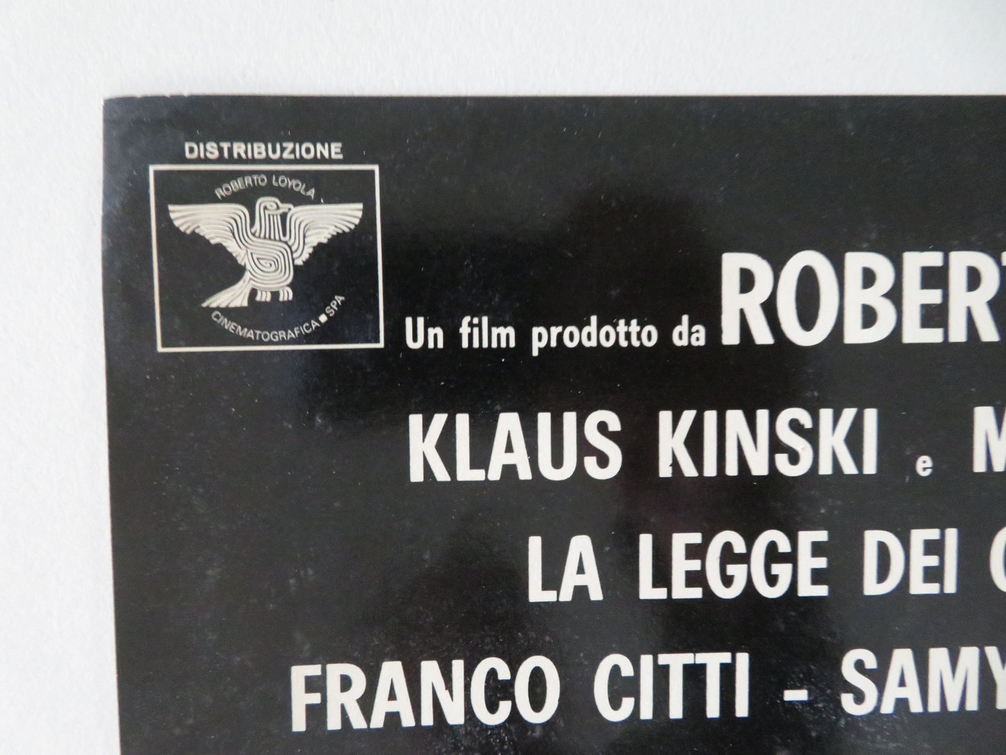 Gangsters Law - D Italian Fotobusta Poster Klaus Kinski Maurice Poli 1969