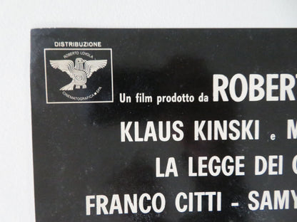 Gangsters Law - D Italian Fotobusta Poster Klaus Kinski Maurice Poli 1969