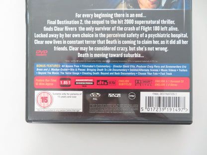 Final Destination 2 (DVD) A.J. Cook Ali Larter 2003 Region 2