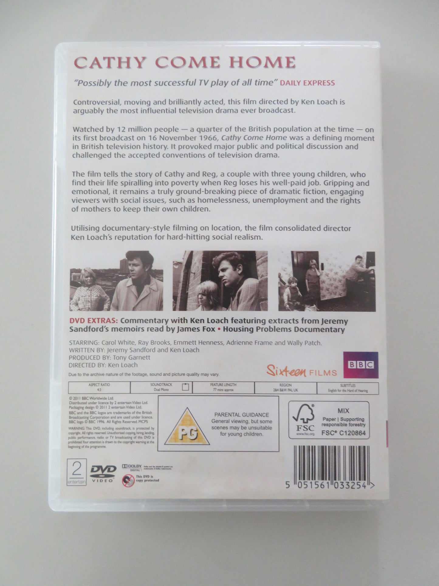 Cathy Come Home (DVD) Carol White Ray Brooks Wally Patch 1966 Region 2, 4