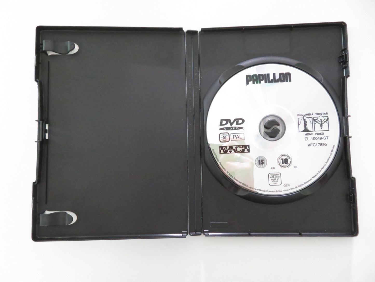 Papillon - B (DVD) Steve McQueen Dustin Hoffman 1973 Region 2