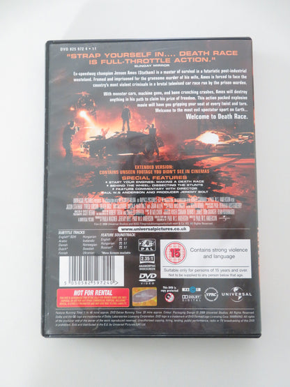 Death Race - Extended Version (DVD) Jason Statham Joan Allen 2008 Region 2,4,5