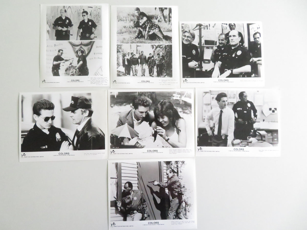 Colors - B Movie Still Photo Lot Of 7 Sean Penn Robert Duvall 1988