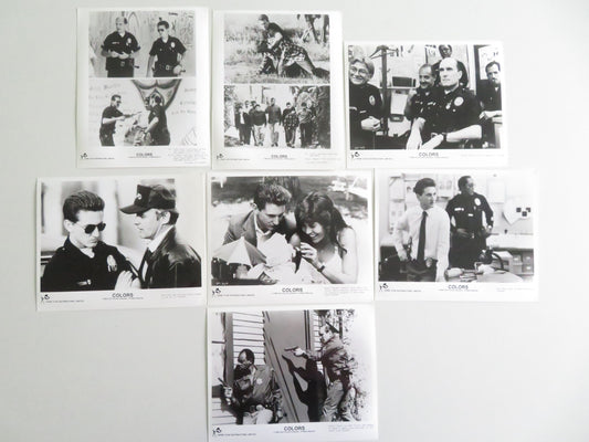 Colors - B Movie Still Photo Lot Of 7 Sean Penn Robert Duvall 1988