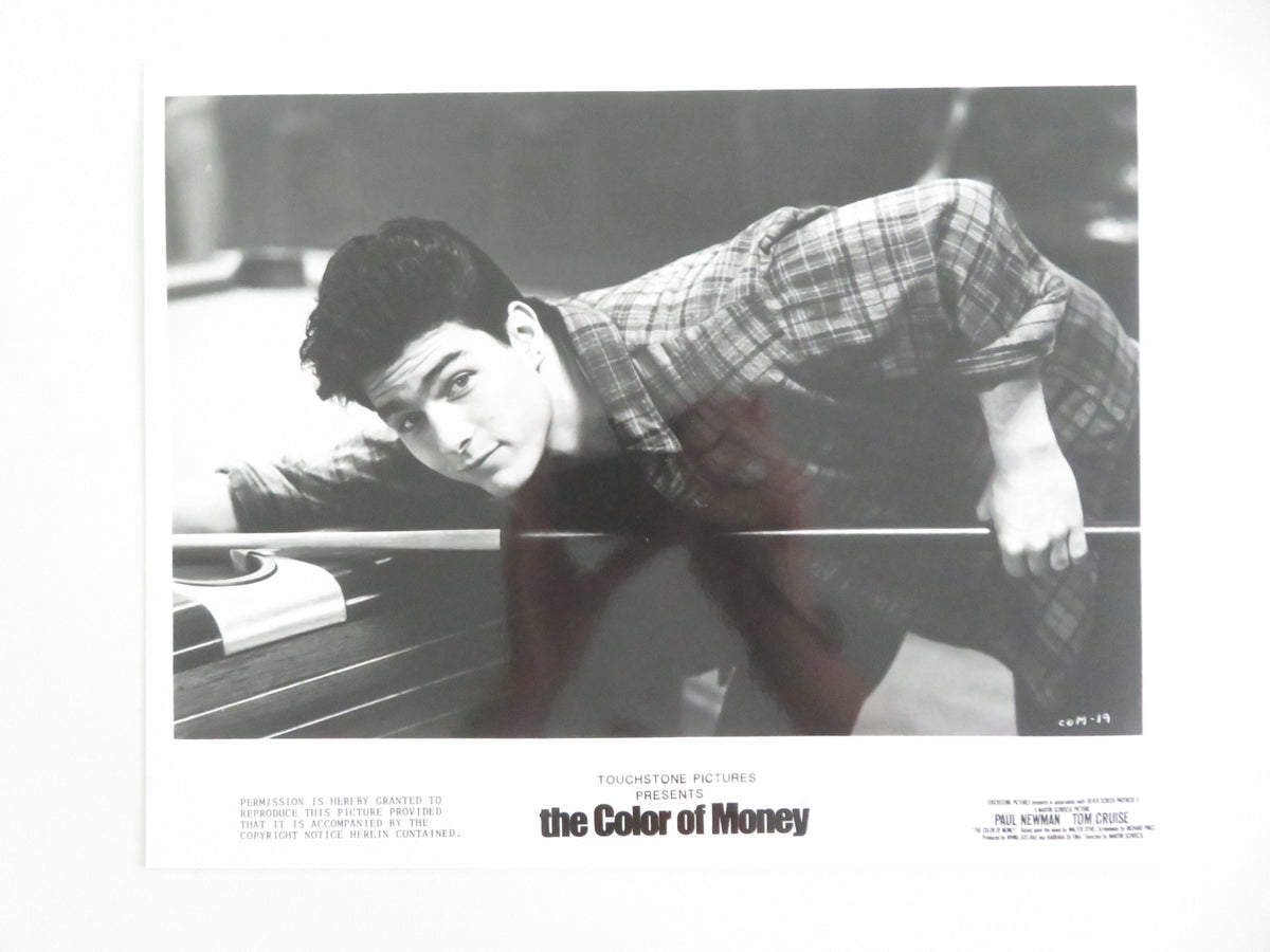 The Color of Money - B Movie Still Photo Lot Of 8 Paul Newman Tom Cruise 1986