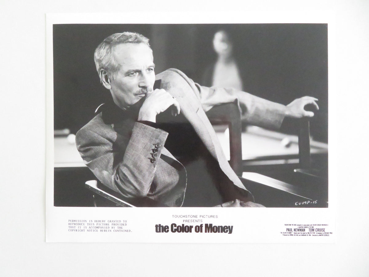 The Color of Money - B Movie Still Photo Lot Of 8 Paul Newman Tom Cruise 1986